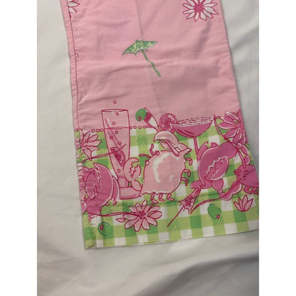 Vintage Lilly Pulitzer Size 8 Lobster Cocktail Pink Pants - Picture 2 of 6